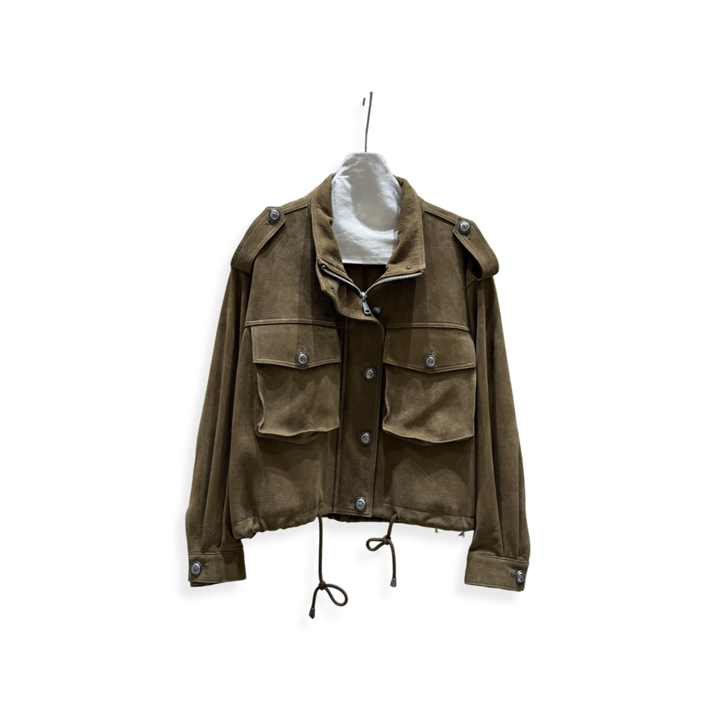 BALENCIAGA SUEDE-PRINT MOTORCYCLE SKIRT BALENCIAGA SUEDE-PRINT MOTORCYCLE SKIRT